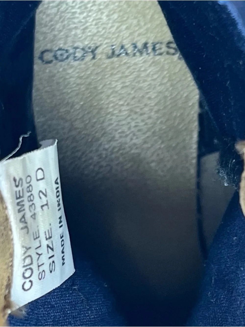 Cody James Boys 12D USA Flag Leather Square Toe Western Cowboy Boots 43880